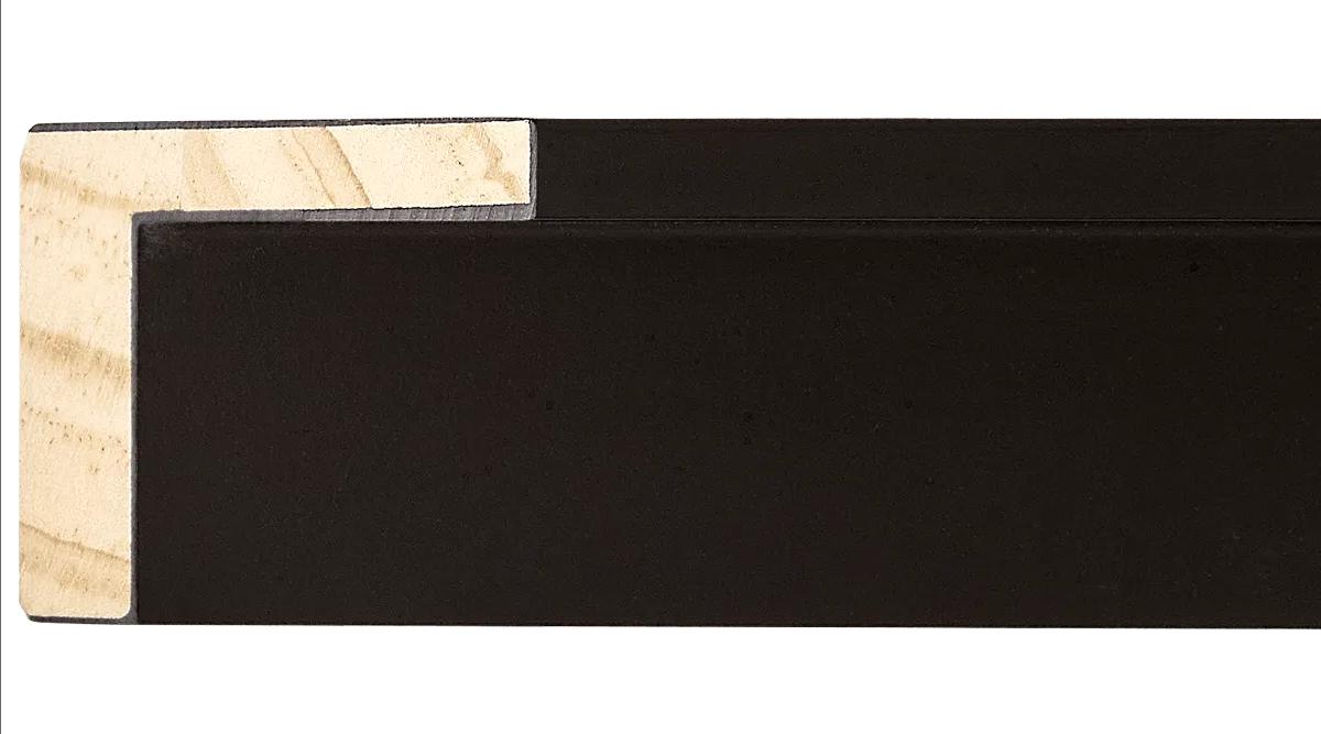 Black Canvas Floater Frame-Fits Canvas up to 1.5" Tall. Custom Sizes. Solid Wood Art Gallery Quality. Hardware Included. Free Shipping.