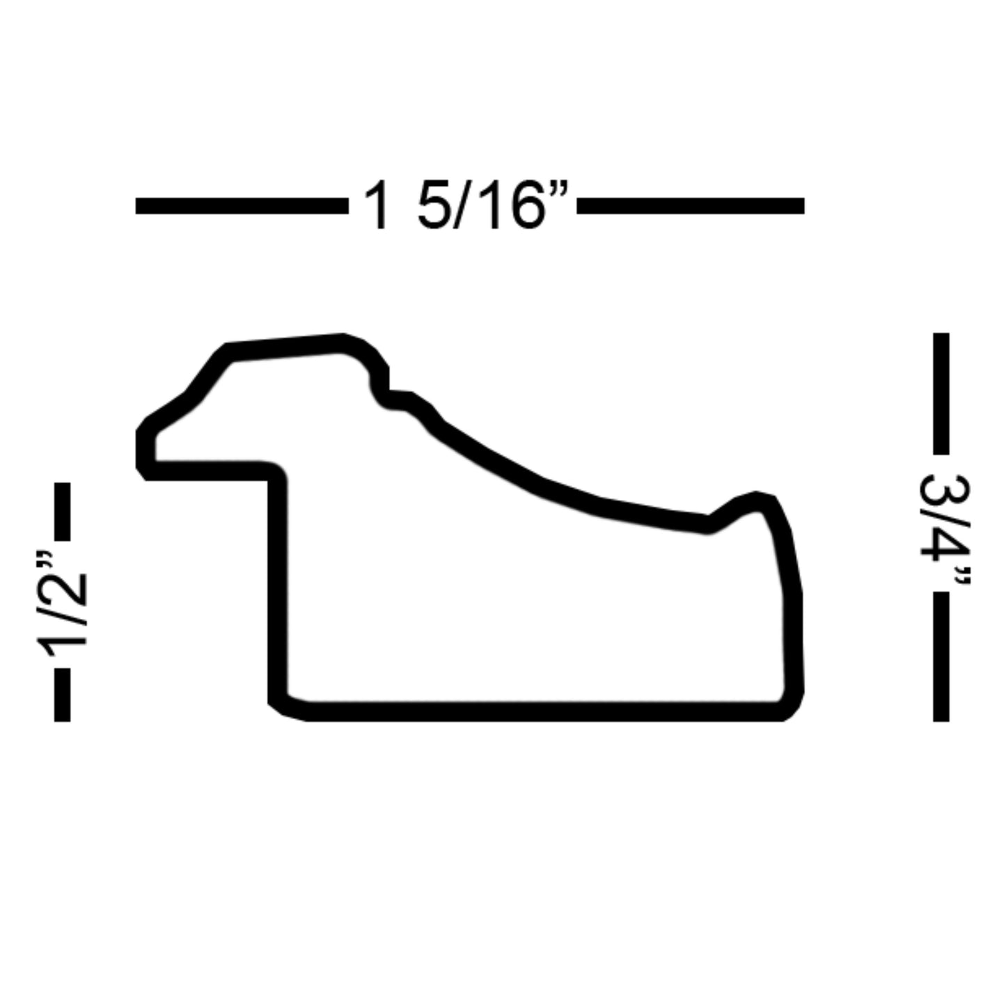 Egyptian Gold Traditional Ornate Picture Frame. 1-5/16" Wide. Custom Sizes Available. Gallery-Grade Plexiglass & Backing Option Available.