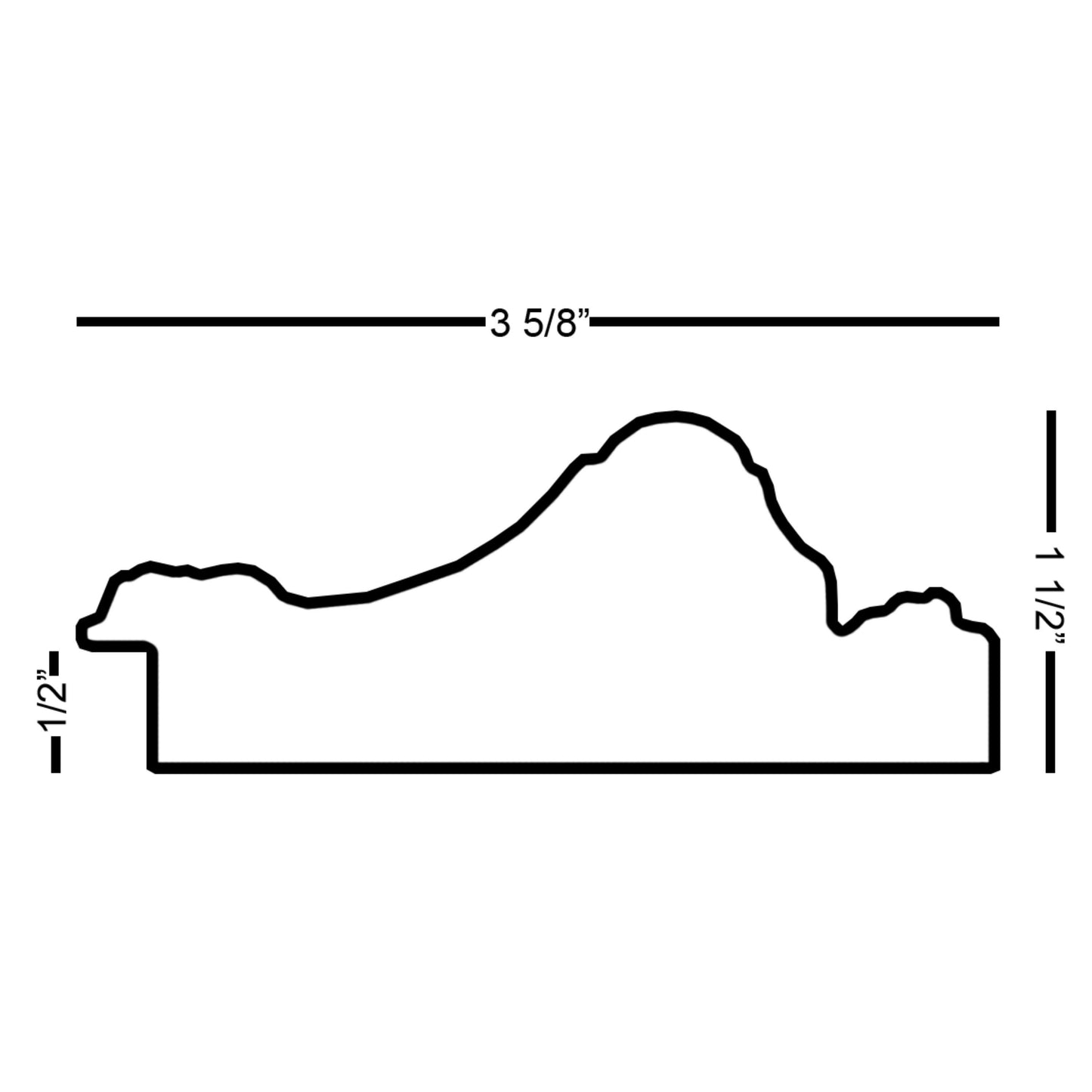 Affordable Ornate Black/Gold Baroque Style Picture Frame. 3-5/8" Wide. Custom Sizes Available. Plexi & Backing Available. Free Fast Shipping
