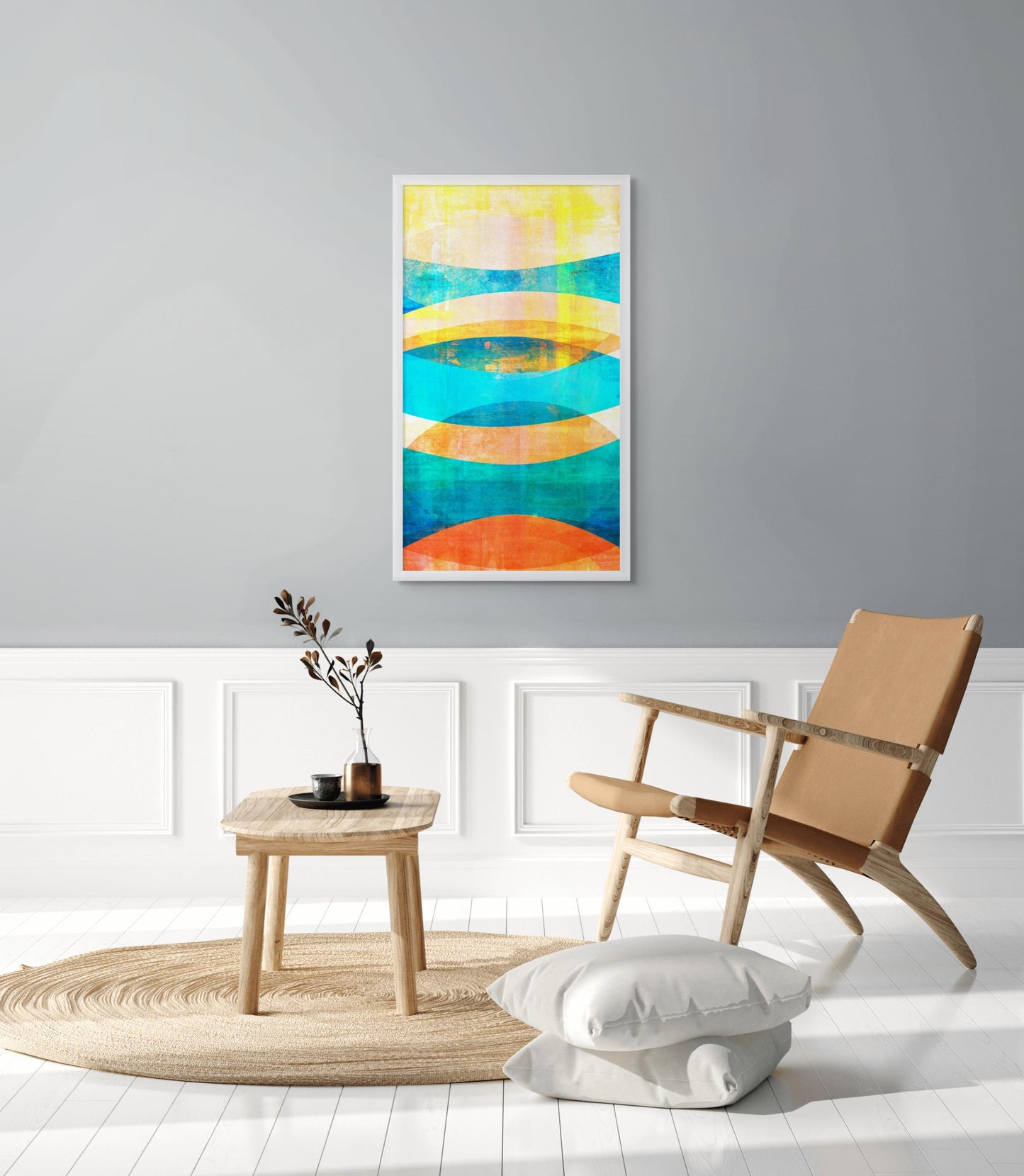 Gallery Flat Matte White Picture Frame, Free Shipping. Thick Acrylic Plexiglass, Backing, and hanging hardware Included-Custom Sizes Option