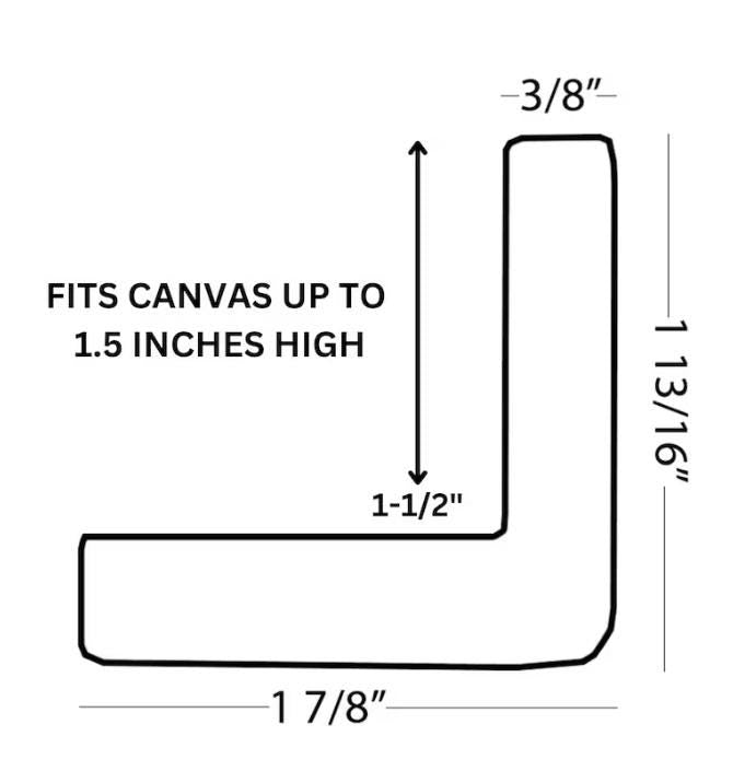 Affordable Light Oak Canvas Floater Frame-Fits Canvas up to 1-1/2" Tall. Custom Sizes Available. Hardware Incl. Free Fast Shipping. USA Made