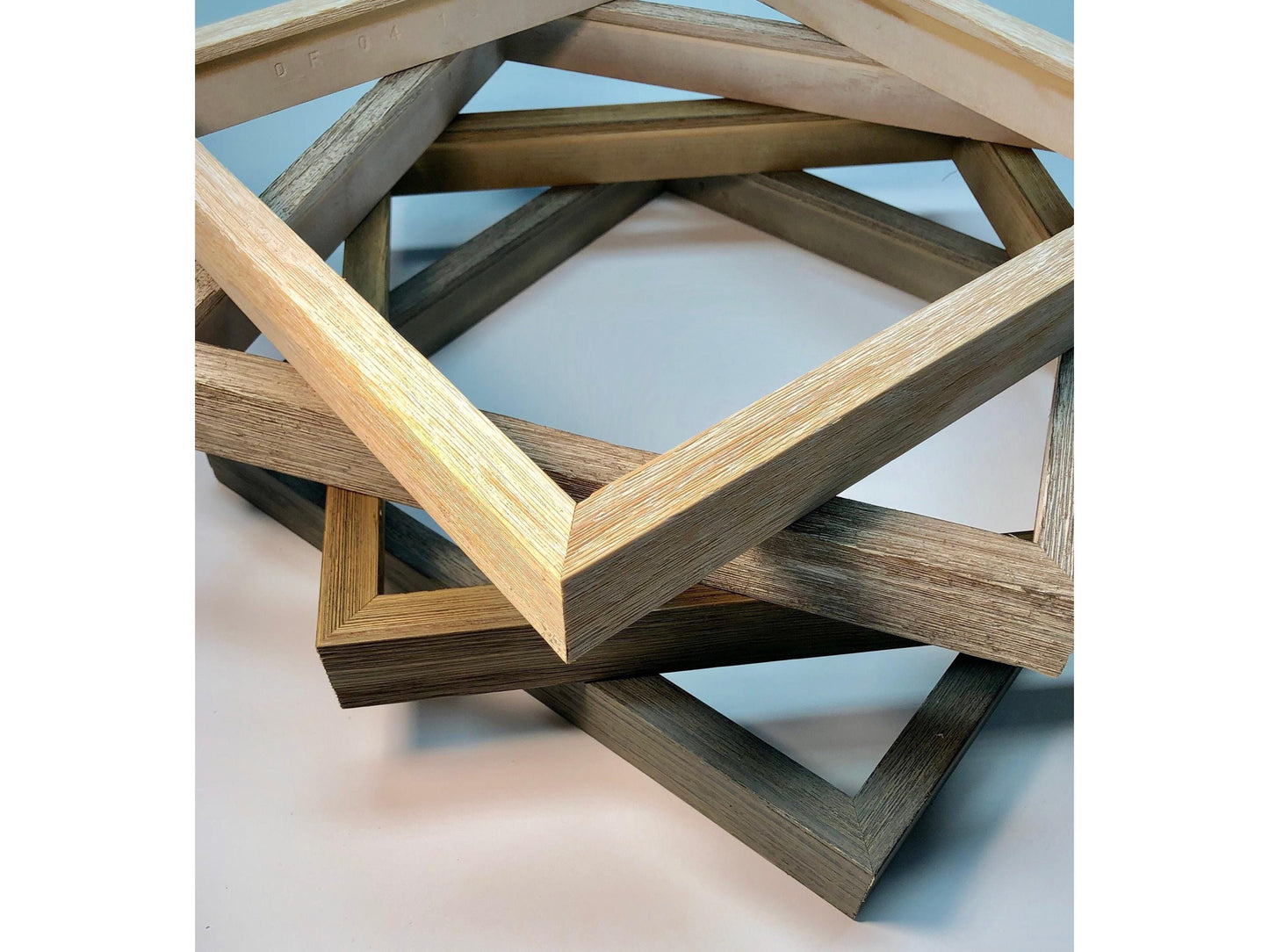 Drift Wood Beach House Picture Frame. Rustic Distressed Solid Wood. Custom Sizes. 4 Colors. Plexiglass and Backing Option. Free Shipping