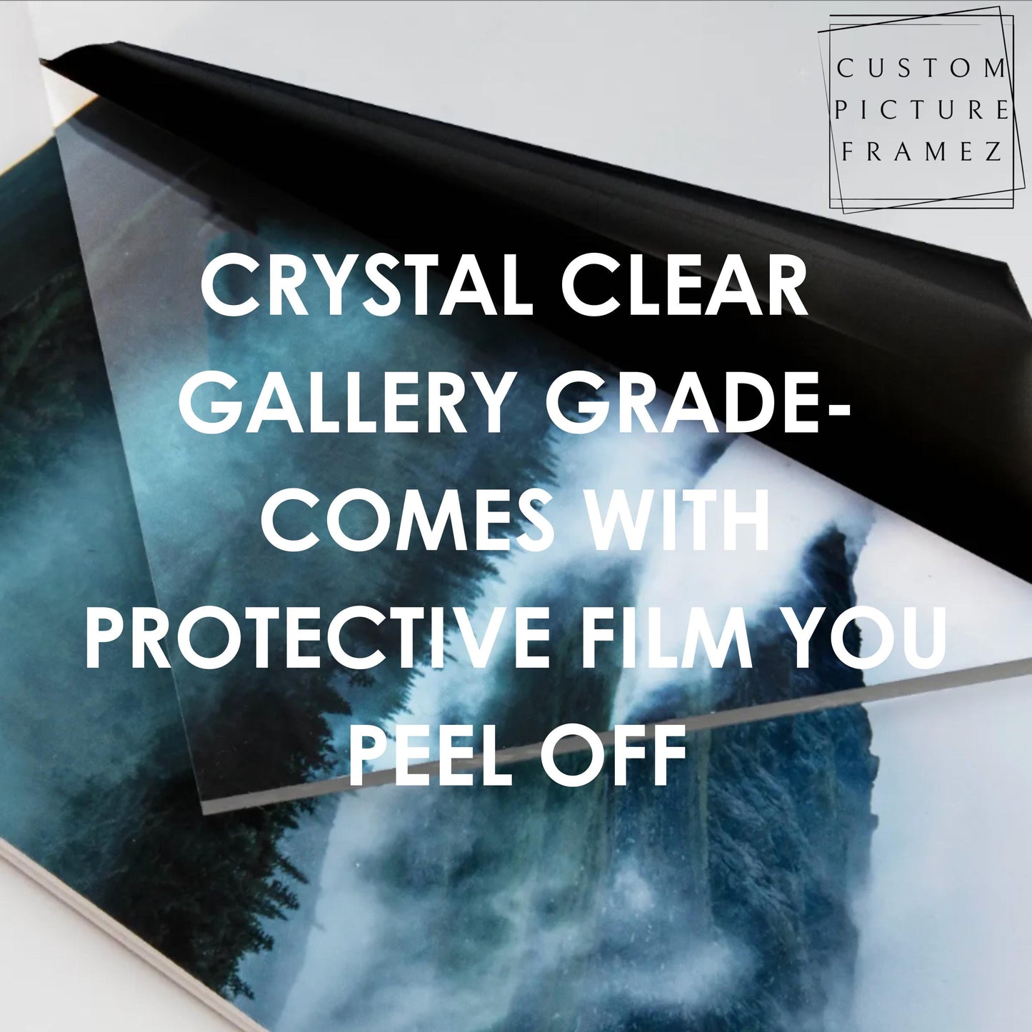 Acrylic Plexiglass Made to Measure Custom Cut to Size- Gallery Grade 1/8" inch thick. Oversized Available up to 30x40" 1 Day Free Shipping.