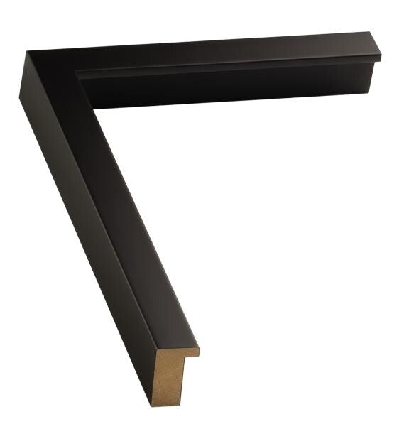 Matte Black Slim Solid Wood Picture Frame. Includes Acrylic Plexiglass & Foam Core Backing. Custom Sizes. Free Shipping