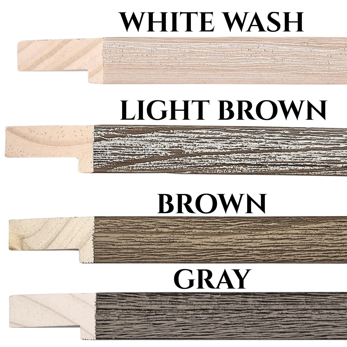 Drift Wood Beach House Picture Frame. Rustic Distressed Solid Wood. Custom Sizes. 4 Colors. Plexiglass and Backing Option. Free Shipping