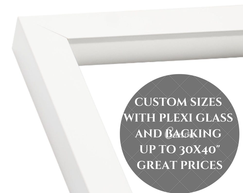 Gallery Flat Matte White Picture Frame