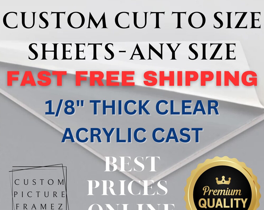 Acrylic Plexiglass Made to Measure Custom Cut to Size