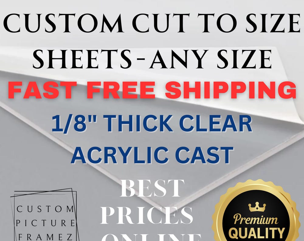 Acrylic Plexiglass Made to Measure Custom Cut to Size