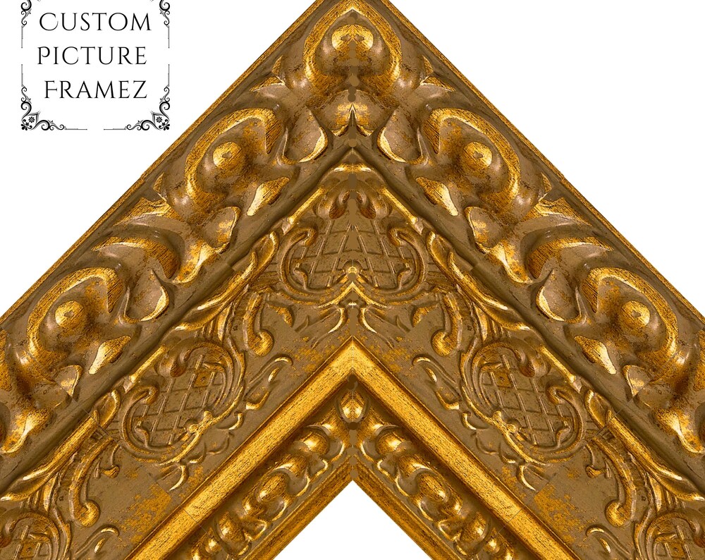 Affordable Antique Ornate Gold Baroque Style Picture Frame
