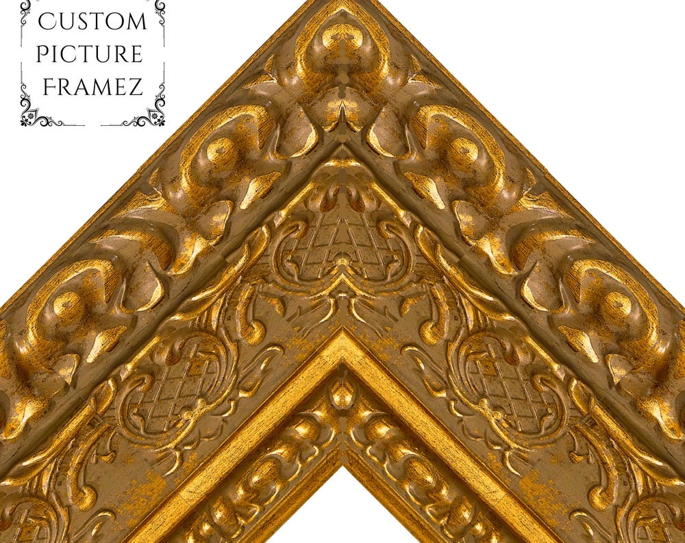 Affordable Antique Ornate Gold Baroque Style Picture Frame