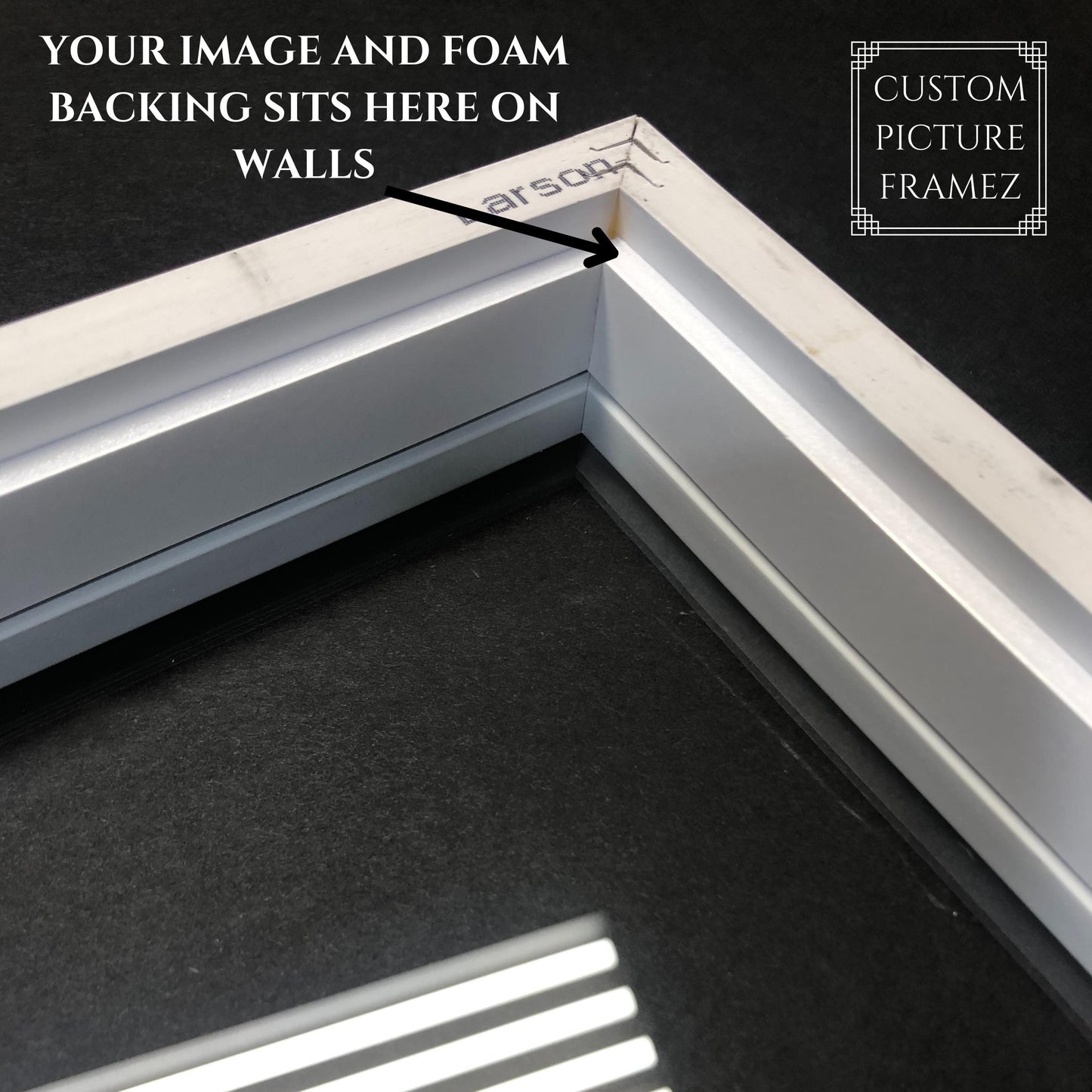 Deep Shadow Box Picture Frame 2-3/4" Tall. 5 Colors. Art Gallery Quality. Custom Sizes-Oversize-Includes Acrylic, Walls, & Backing. USA Made