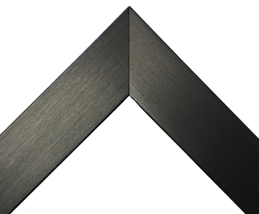 Black Satin Picture Frame Brushed Metallic Finish 1-1/16" Wide. Custom Sizes Available. Gallery-Grade Plexiglass & Backing Option Available.