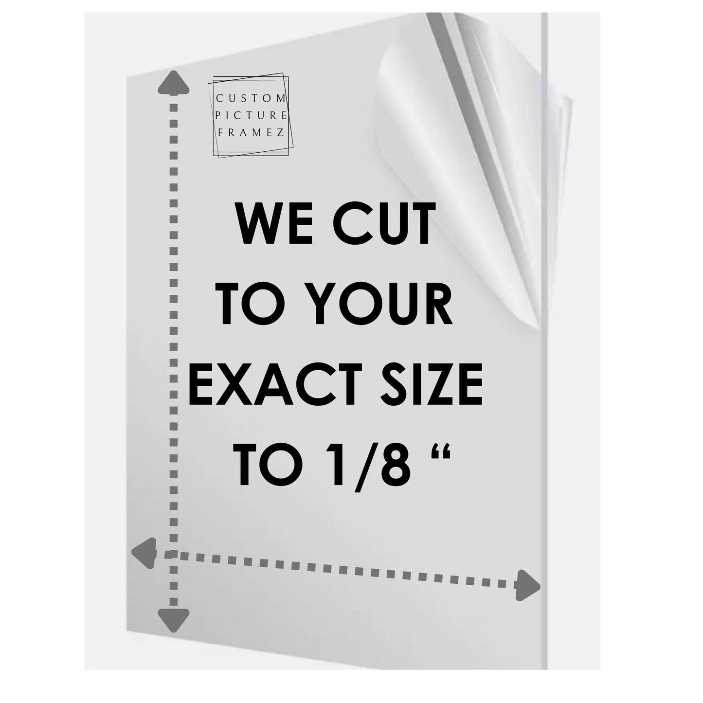 Acrylic Plexiglass Made to Measure Custom Cut to Size- Gallery Grade 1/8" inch thick. Oversized Available up to 30x40" 1 Day Free Shipping.