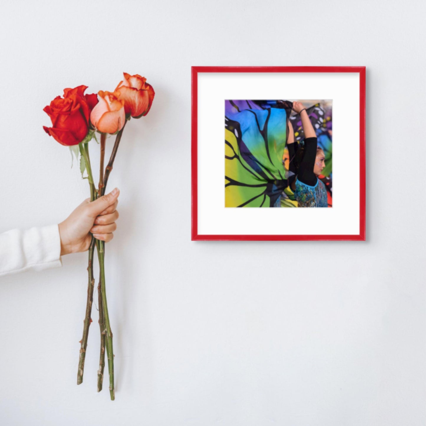 Carnival Colors Picture Frame. 12 Colors. Includes Clear Acrylic, Mat, Backing & Hanging Hardware. Custom Sizes. Free Shipping. 25% OFF SALE