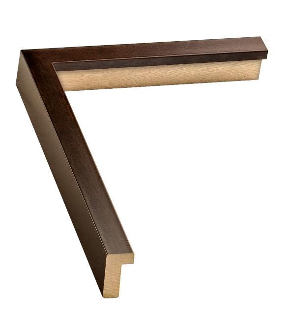 Walnut Slim Picture Frame. Solid Wood Custom Sizes Available. Includes Acid Free Mat, Acrylic Plexiglass, & Foam Core Backing. Free Shipping