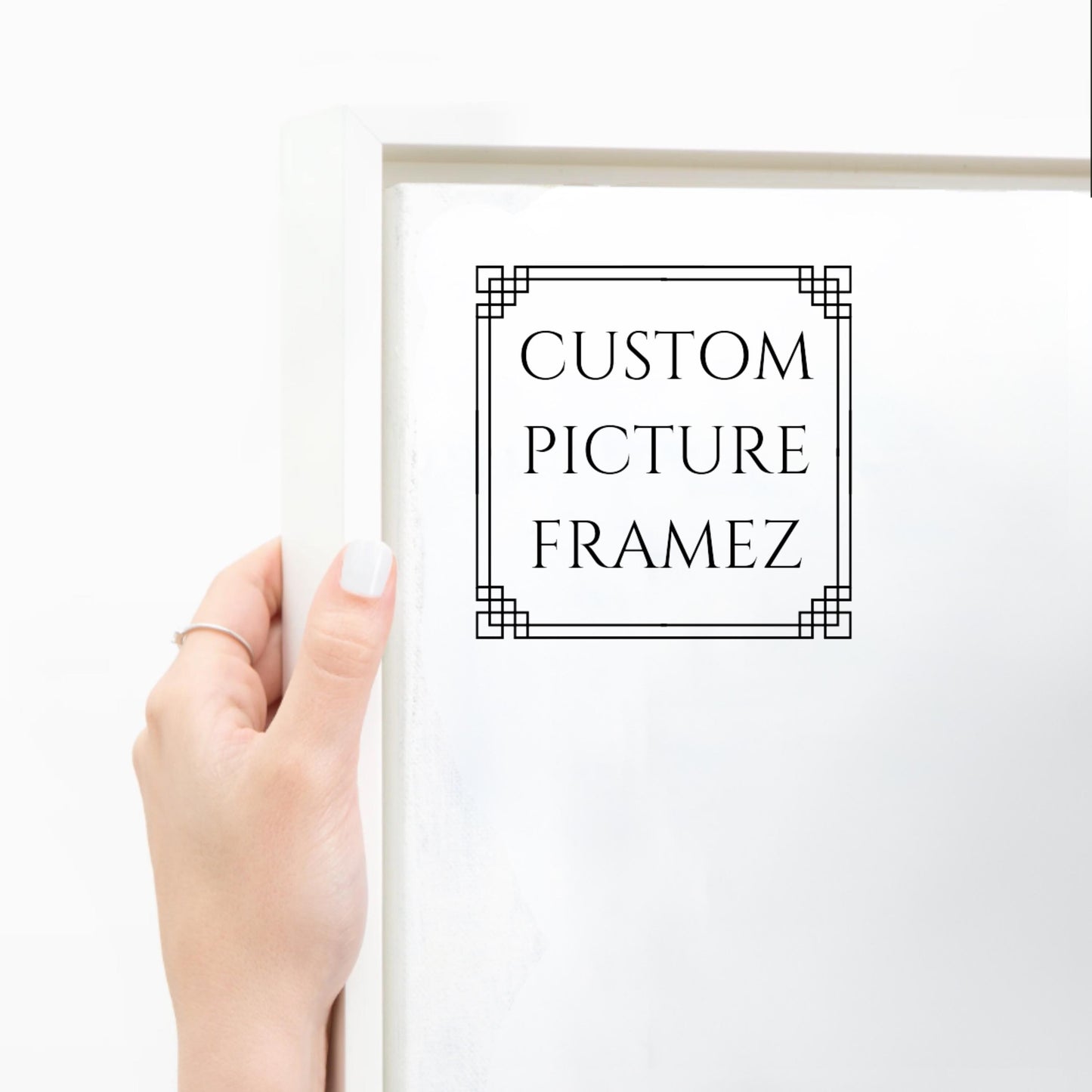 White Canvas Floater Frame-Fits Canvas up to 1.5" Tall. Custom Sizes. Solid Wood Art Gallery Quality. Hardware Included. Free Shipping.