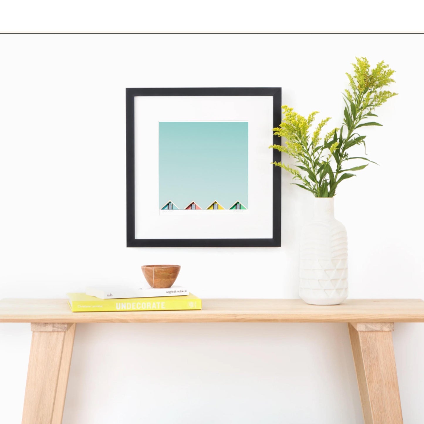 Black Slim Picture Frame. Solid Wood. Custom Sizes Available. Includes Acid Free Mat, Acrylic Plexiglass, & Foam Core Backing. Free Shipping