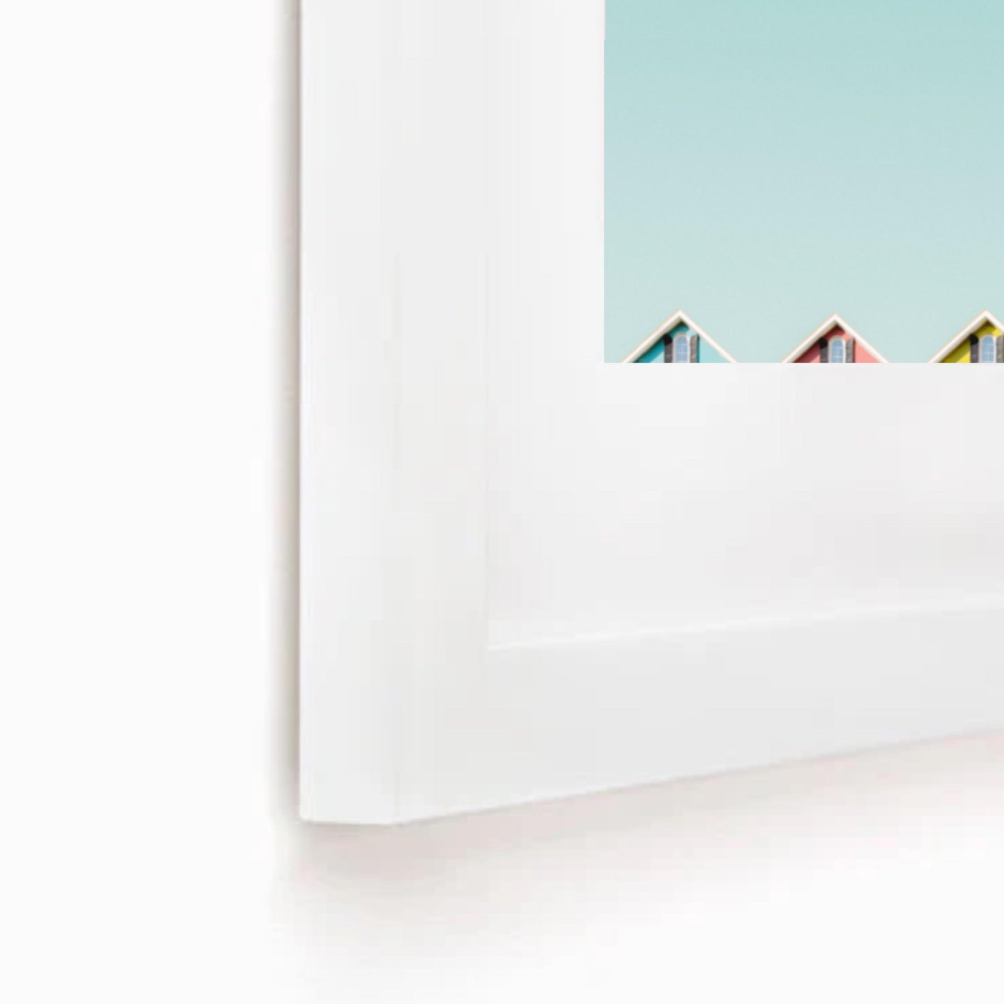 White Square Picture Frame Solid Wood. Custom Sizes Available Includes Acid Free Mat, Acrylic Plexiglass, & Foam Core Backing. Free Shipping