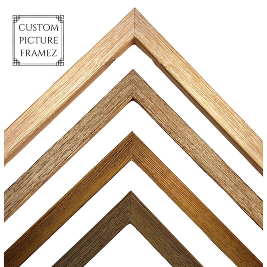 Drift Wood Beach House Picture Frame. Rustic Distressed Solid Wood. Custom Sizes. 4 Colors. Plexiglass and Backing Option. Free Shipping